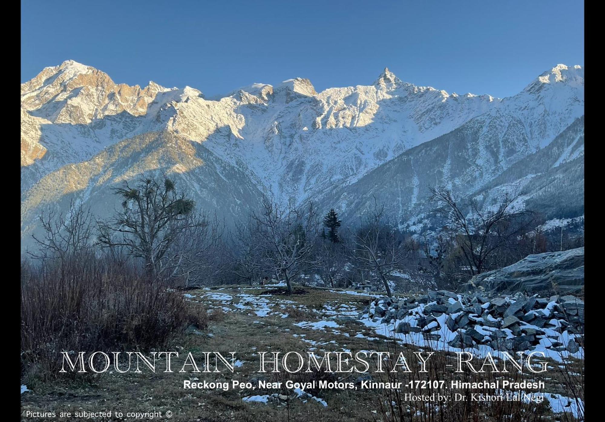 Mountain Home Stay -Rang, At Reckong Peo - Kalpa, Near Goyal Motors, Way To Petrol Pump At Itbp Quarters エクステリア 写真